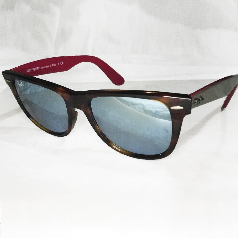 👓 RAY-BAN WAYFARER SUNGLASSES TORTOISE+DEEP ROSE